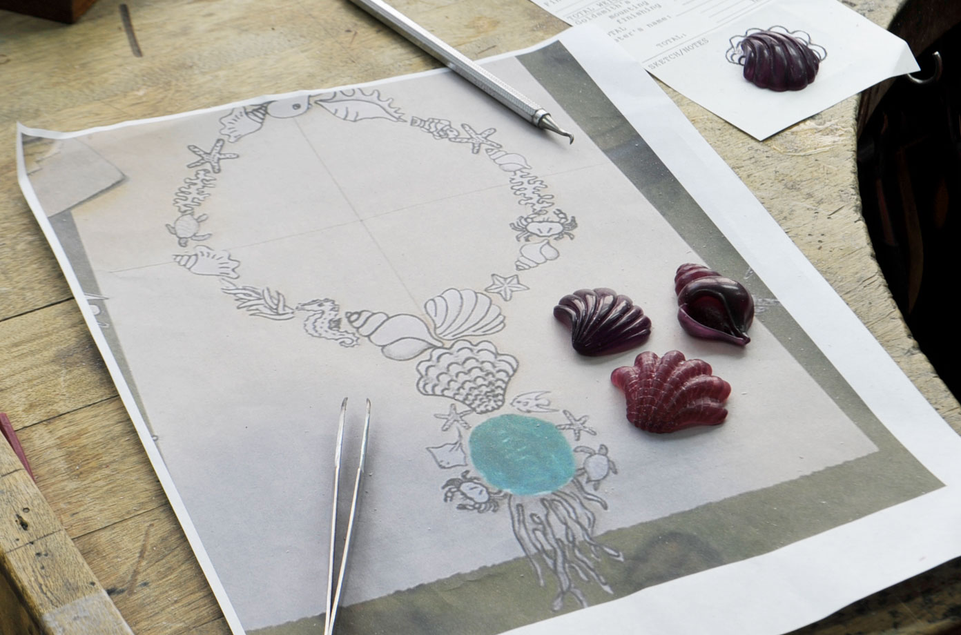 Paraiba Star of the Ocean in Progress - Kaufmann de Suisse Jewelers