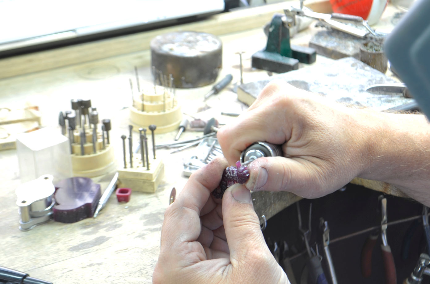 Paraiba Star of the Ocean in Progress - Kaufmann de Suisse Jewelers