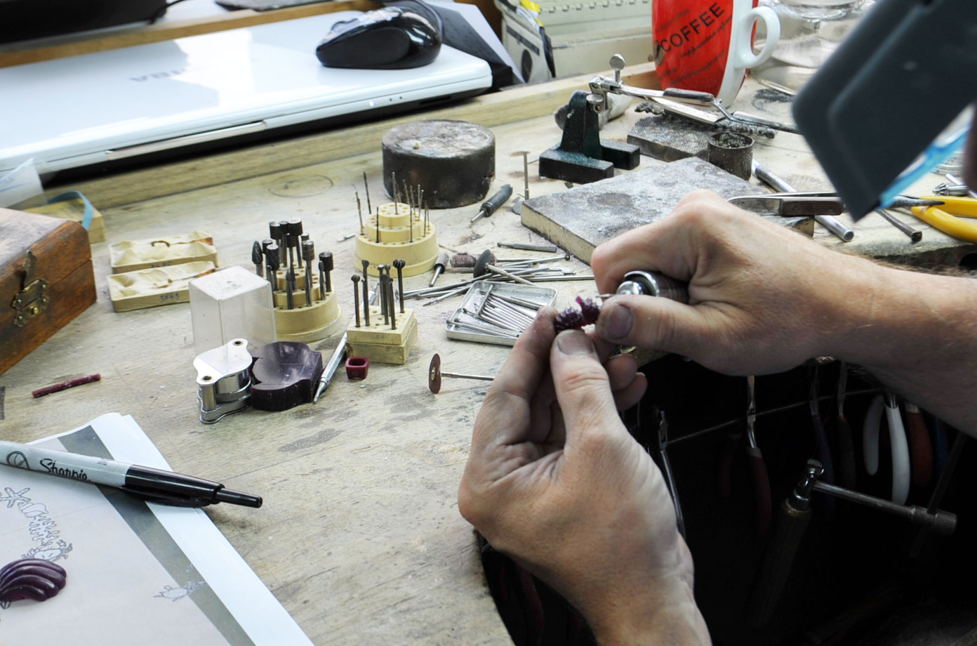 Paraiba Star of the Ocean in Progress - Kaufmann de Suisse Jewelers