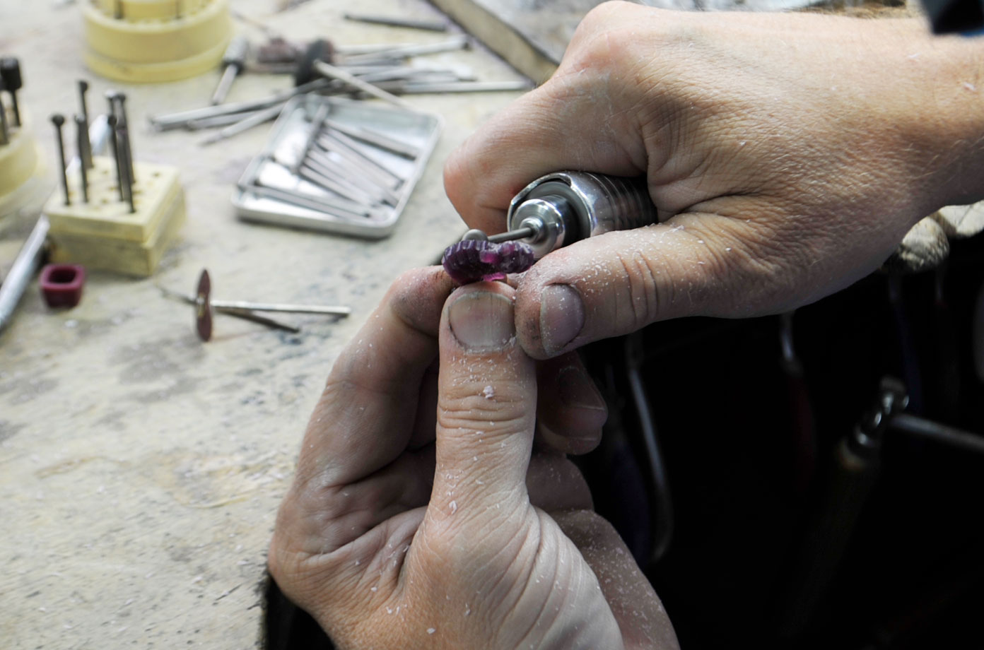 Paraiba Star of the Ocean in Progress - Kaufmann de Suisse Jewelers