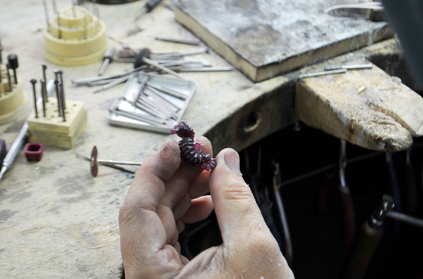 Paraiba Star of the Ocean in Progress - Kaufmann de Suisse Jewelers