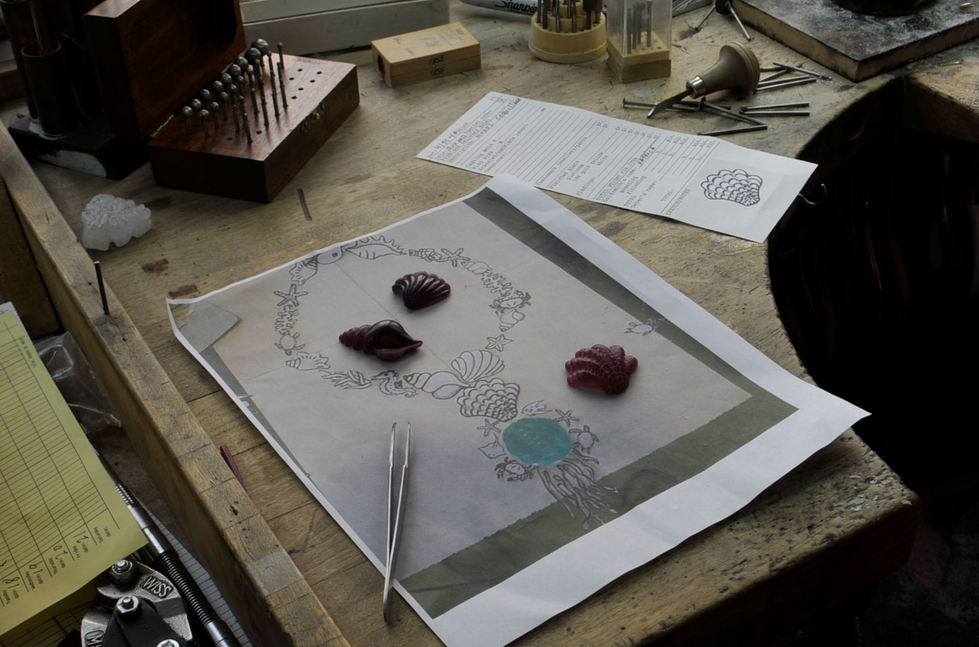 Paraiba Star of the Ocean in Progress - Kaufmann de Suisse Jewelers