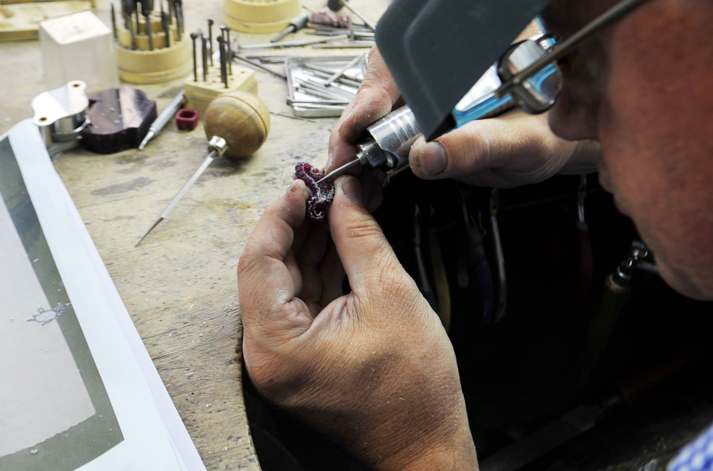 Paraiba Star of the Ocean in Progress - Kaufmann de Suisse Jewelers