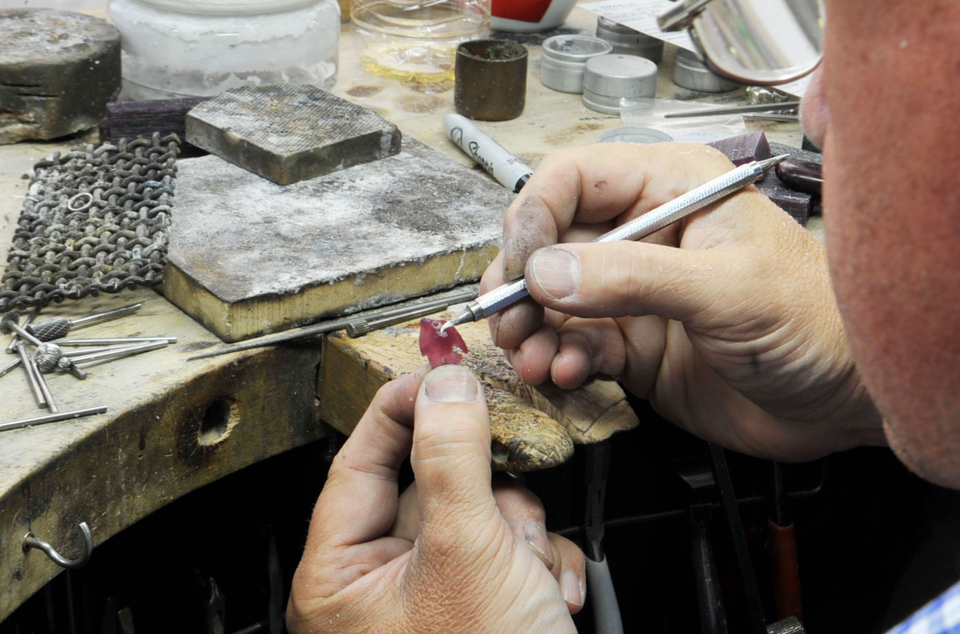 Paraiba Star of the Ocean in Progress - Kaufmann de Suisse Jewelers