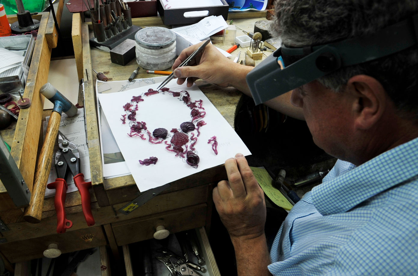 Paraiba Star of the Ocean in Progress - Kaufmann de Suisse Jewelers