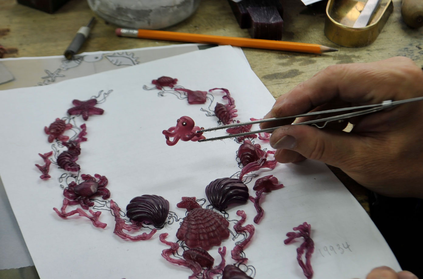 Paraiba Star of the Ocean in Progress - Kaufmann de Suisse Jewelers
