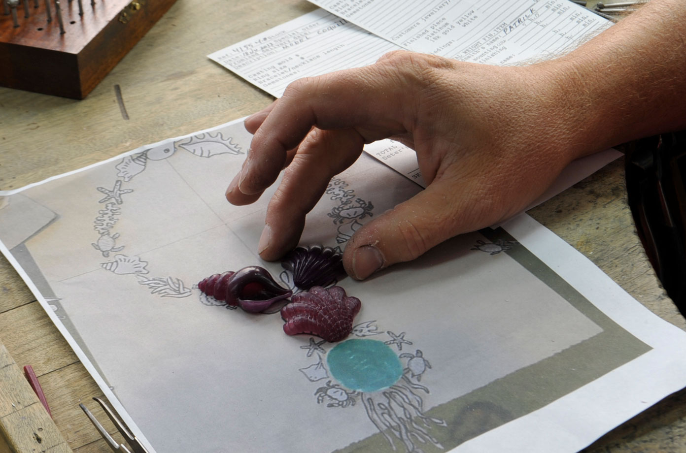 Paraiba Star of the Ocean in Progress - Kaufmann de Suisse Jewelers