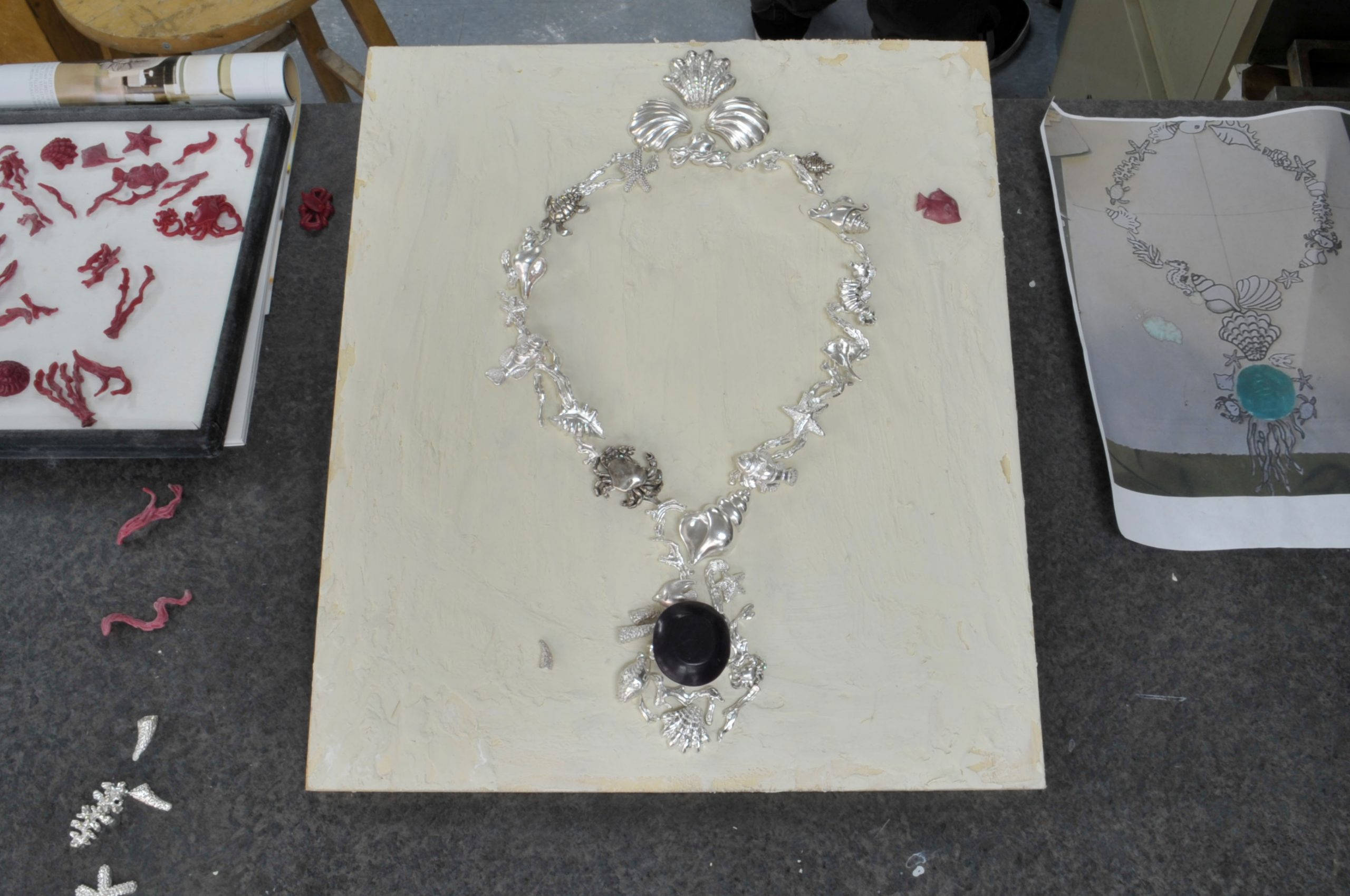 Paraiba Star of the Ocean in Progress - Kaufmann de Suisse Jewelers