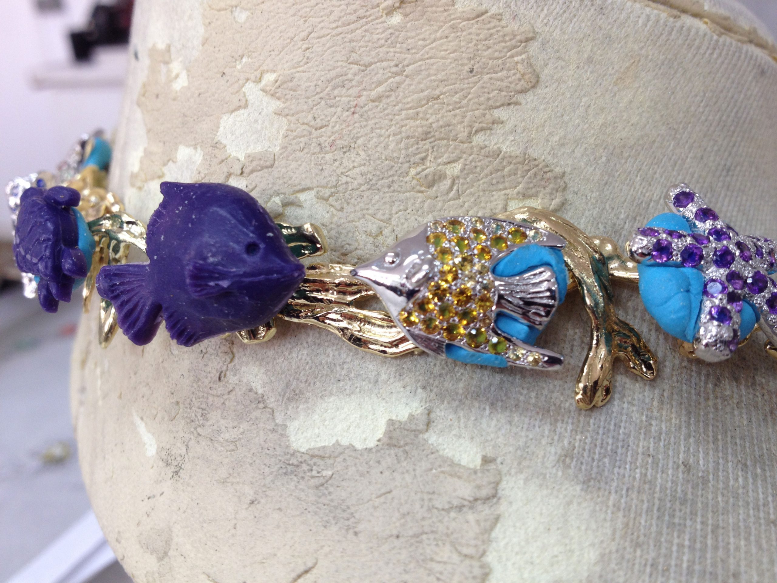 Paraiba Star of the Ocean in Progress - Kaufmann de Suisse Jewelers
