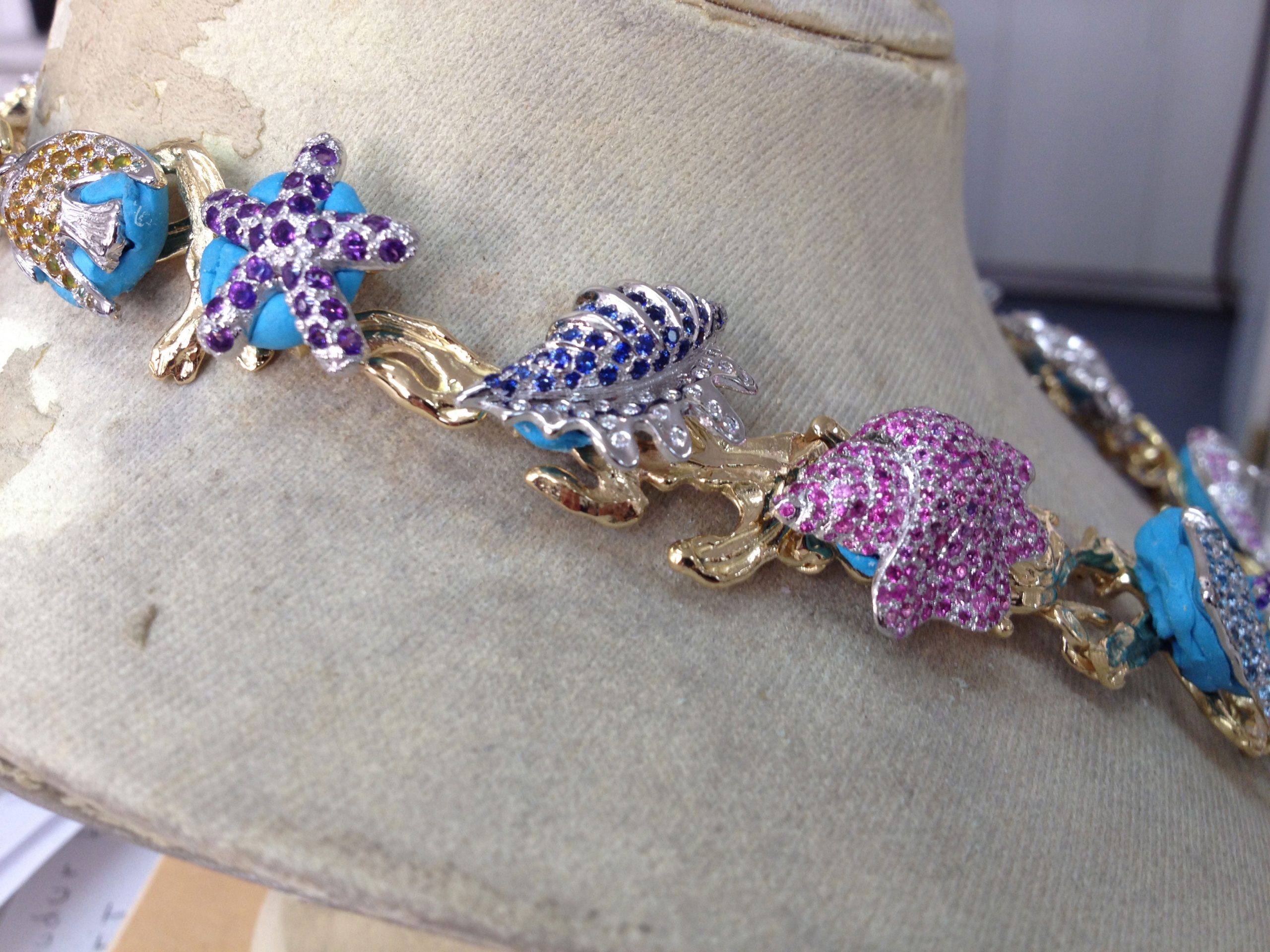 Paraiba Star of the Ocean in Progress - Kaufmann de Suisse Jewelers