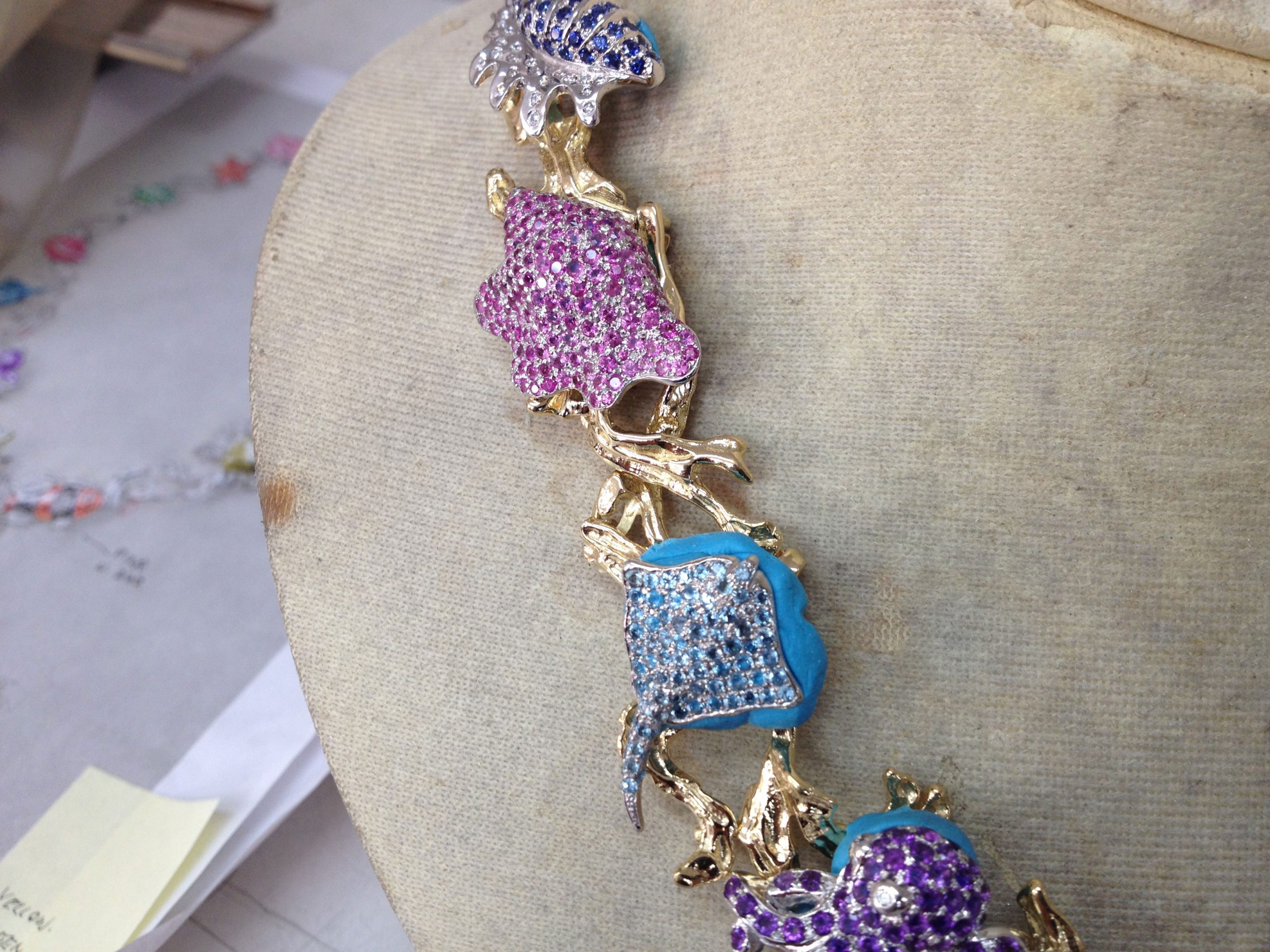 Paraiba Star of the Ocean in Progress - Kaufmann de Suisse Jewelers