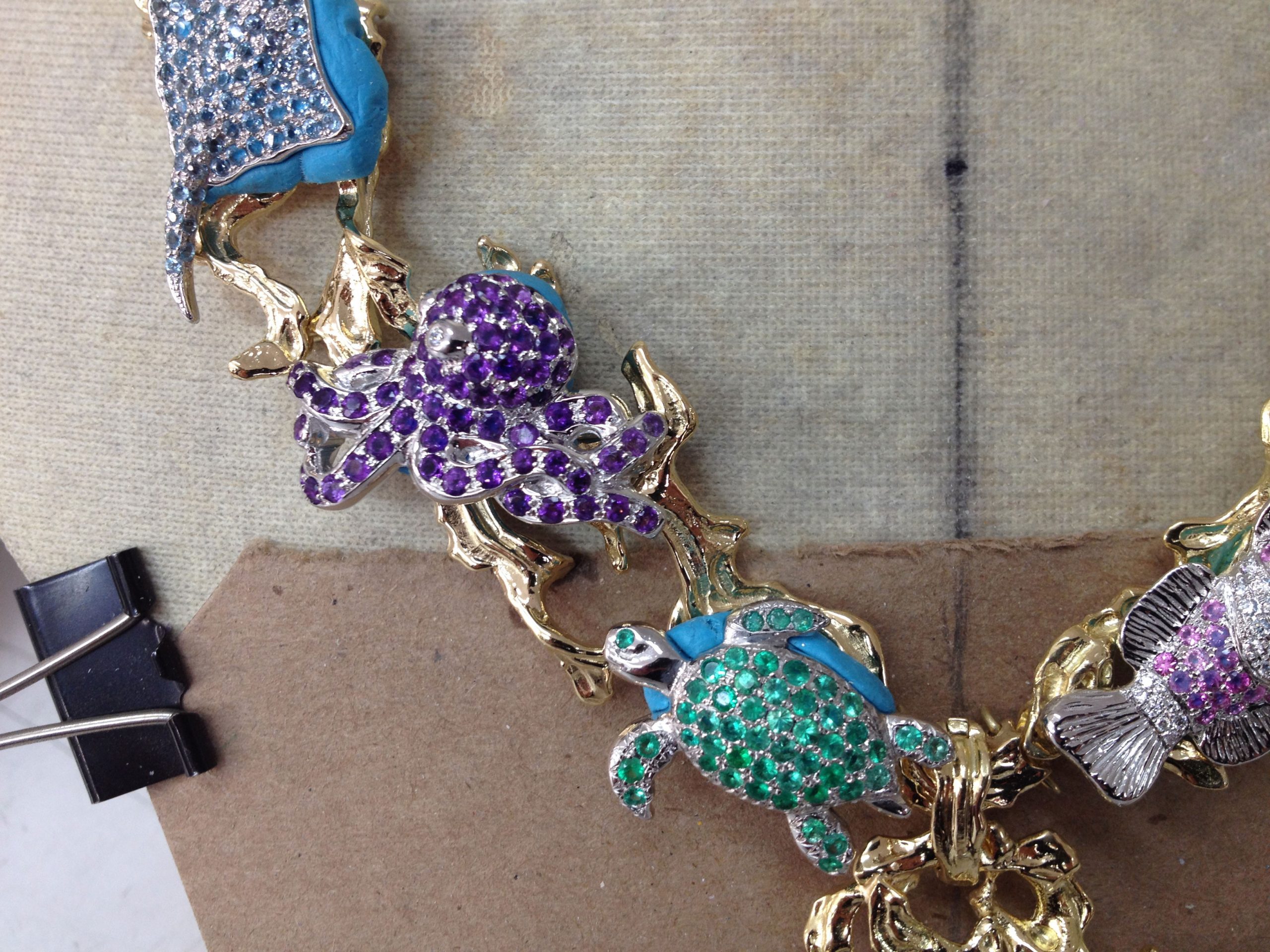 Paraiba Star of the Ocean in Progress - Kaufmann de Suisse Jewelers