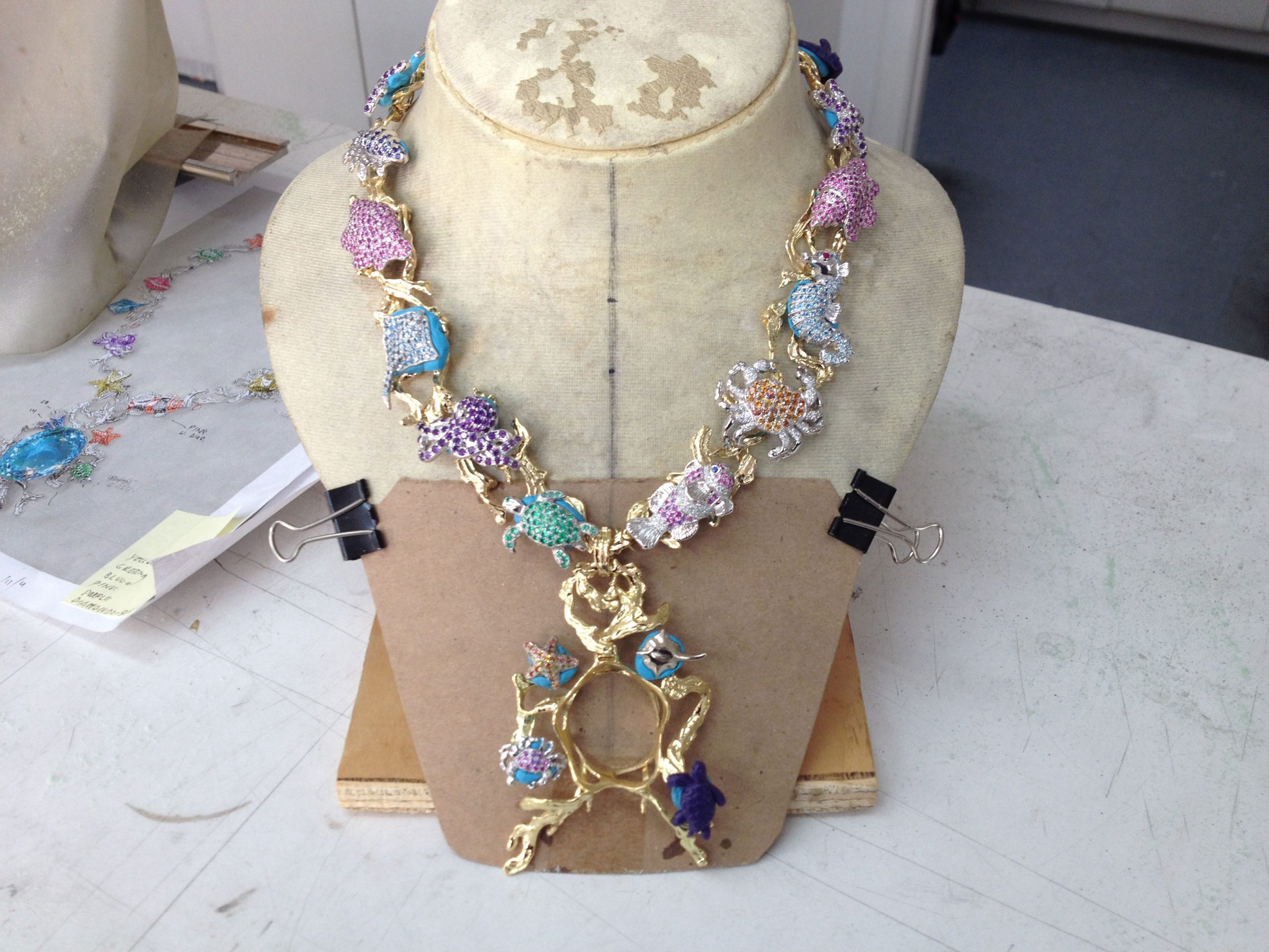Paraiba Star of the Ocean in Progress - Kaufmann de Suisse Jewelers