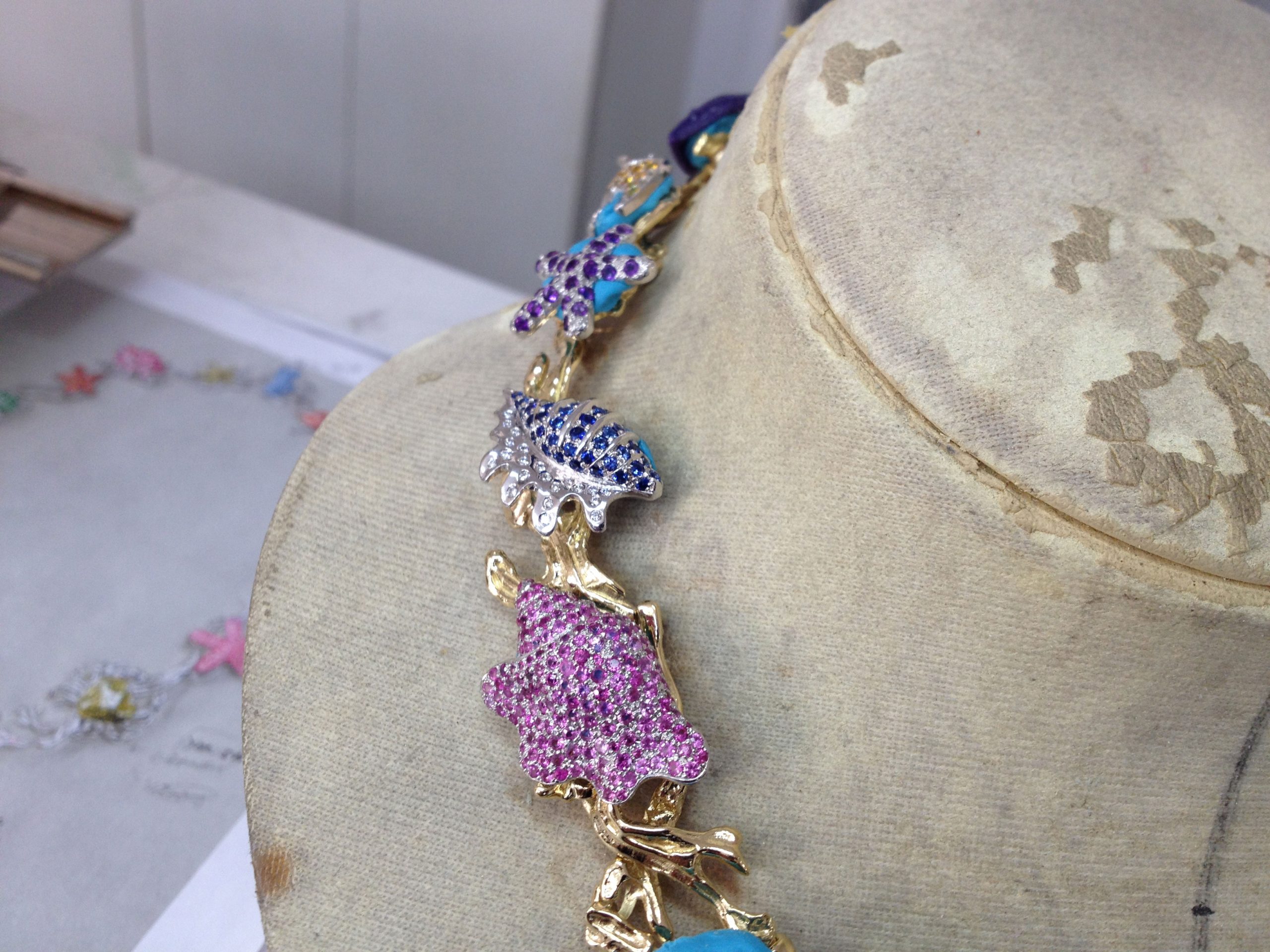 Paraiba Star of the Ocean in Progress - Kaufmann de Suisse Jewelers
