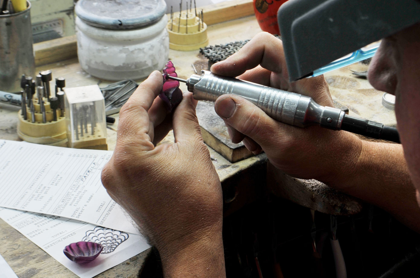 Paraiba Star of the Ocean in Progress - Kaufmann de Suisse Jewelers