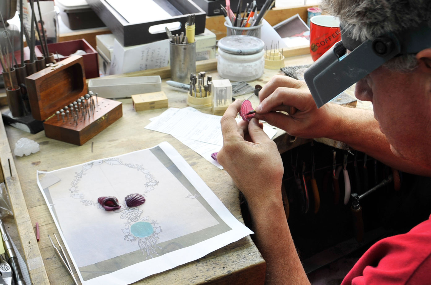 Paraiba Star of the Ocean in Progress - Kaufmann de Suisse Jewelers