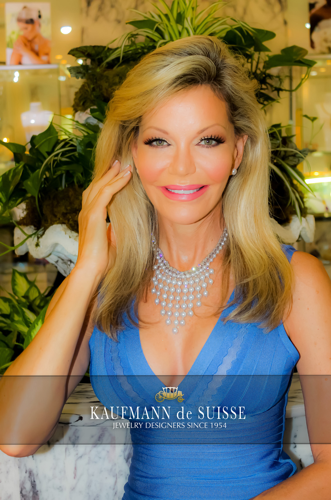 The Waterfall Necklace Features Gray Freshwater Pearls