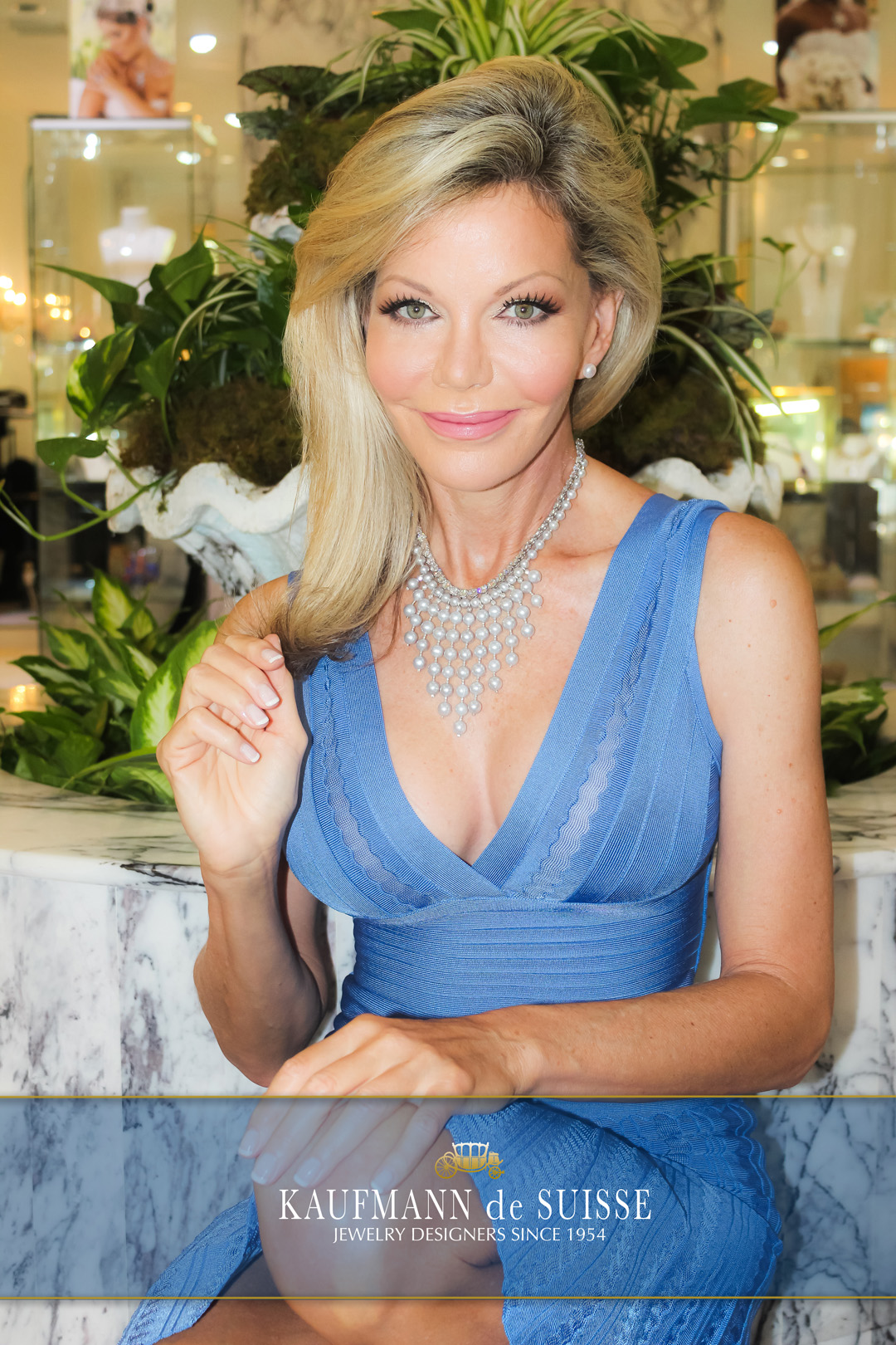 The Waterfall Necklace Features Gray Freshwater Pearls