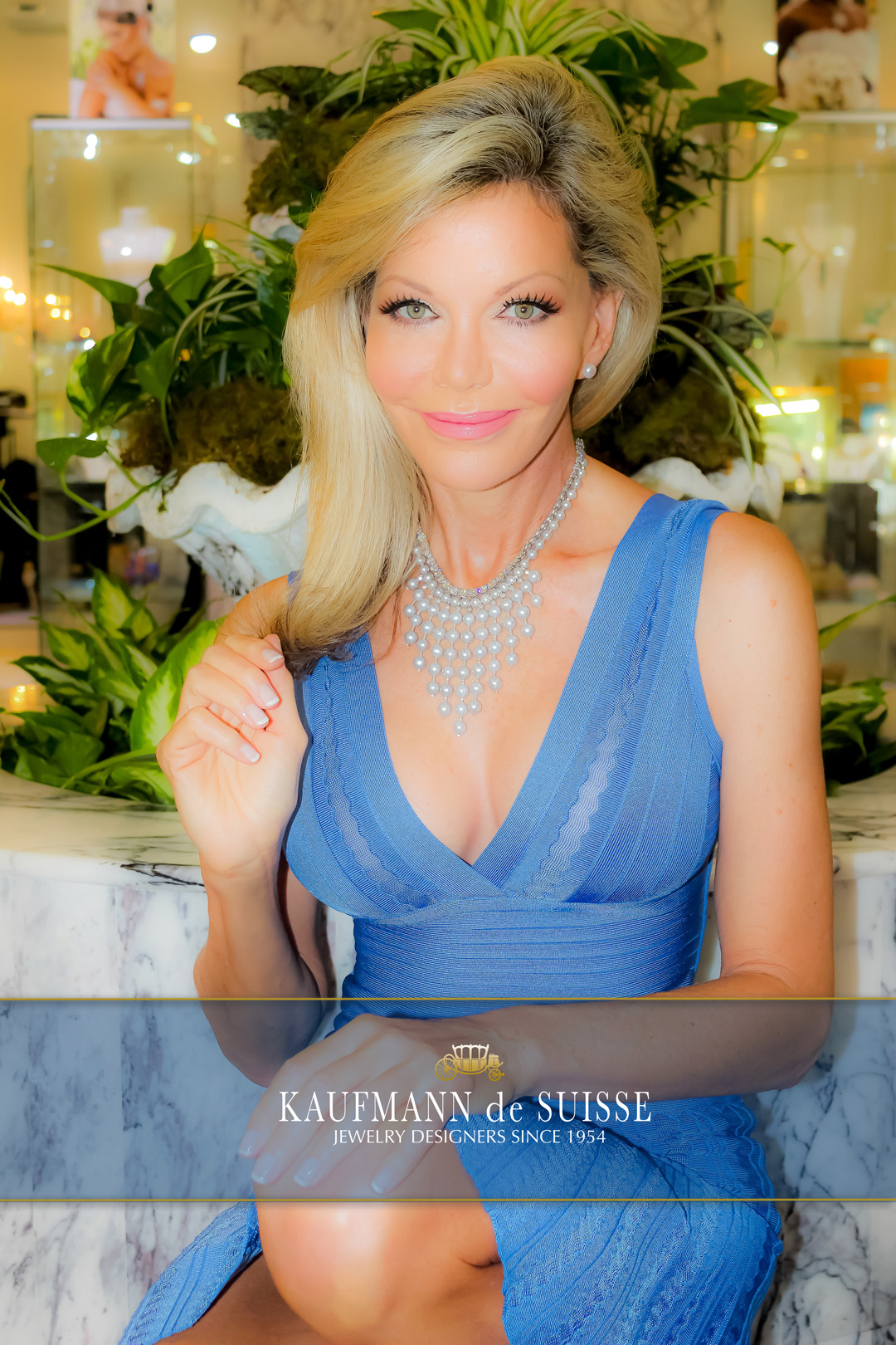 The Waterfall Necklace Features Gray Freshwater Pearls