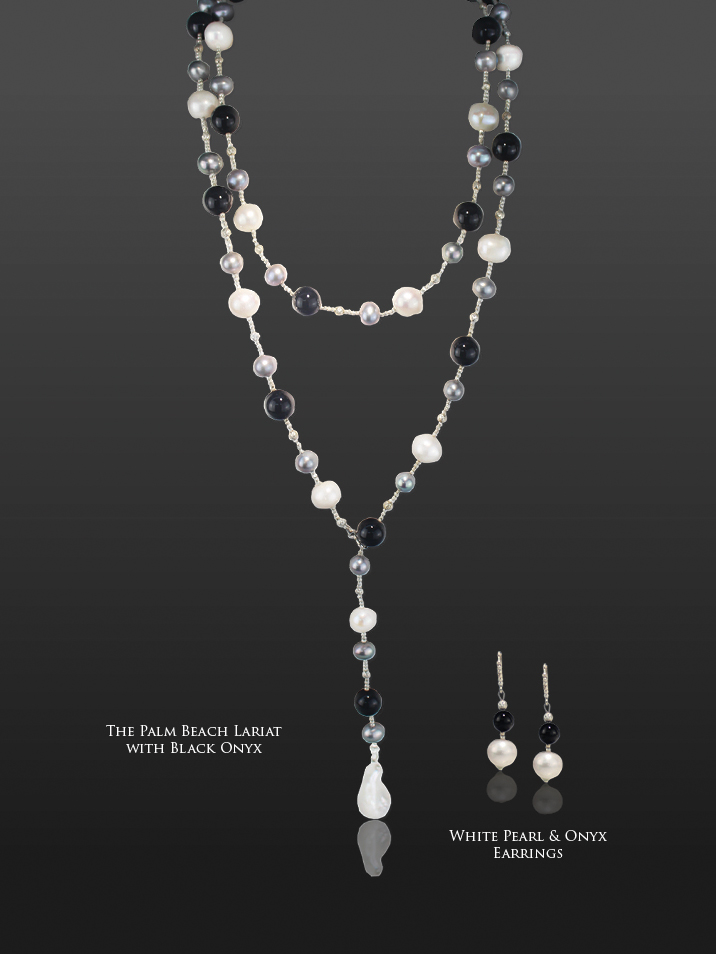 The Palm Beach Lariat in Black Onyx