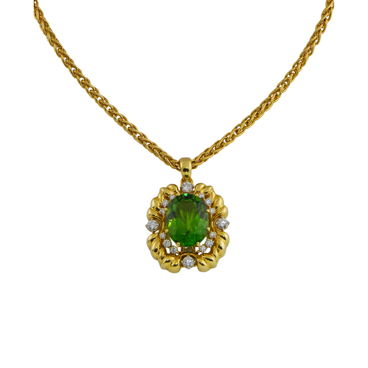 15790 Palmair Mesh Chain 17 inches long in Yellow Gold