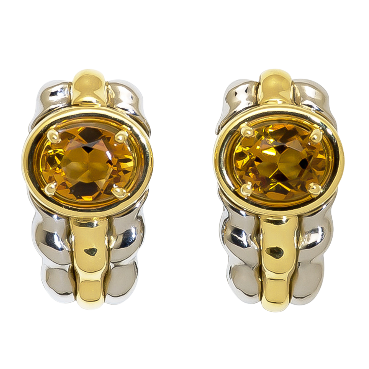 16334 Citrine Earclips