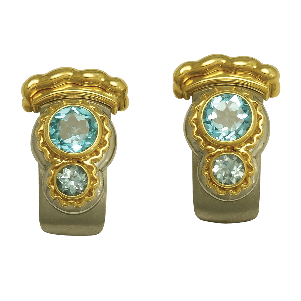 18078 Callista Blue Topaz Earrings