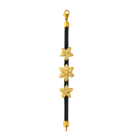 22876 Jasmin de Nuit Coral & Diamond Pendant Designed & Handmade by Kaufmann de Suisse in 18kt White Gold featuring 6 Red Coral Beads measuring