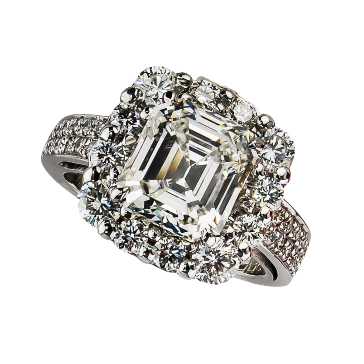 23355 Emerald Cut Diamond Ring