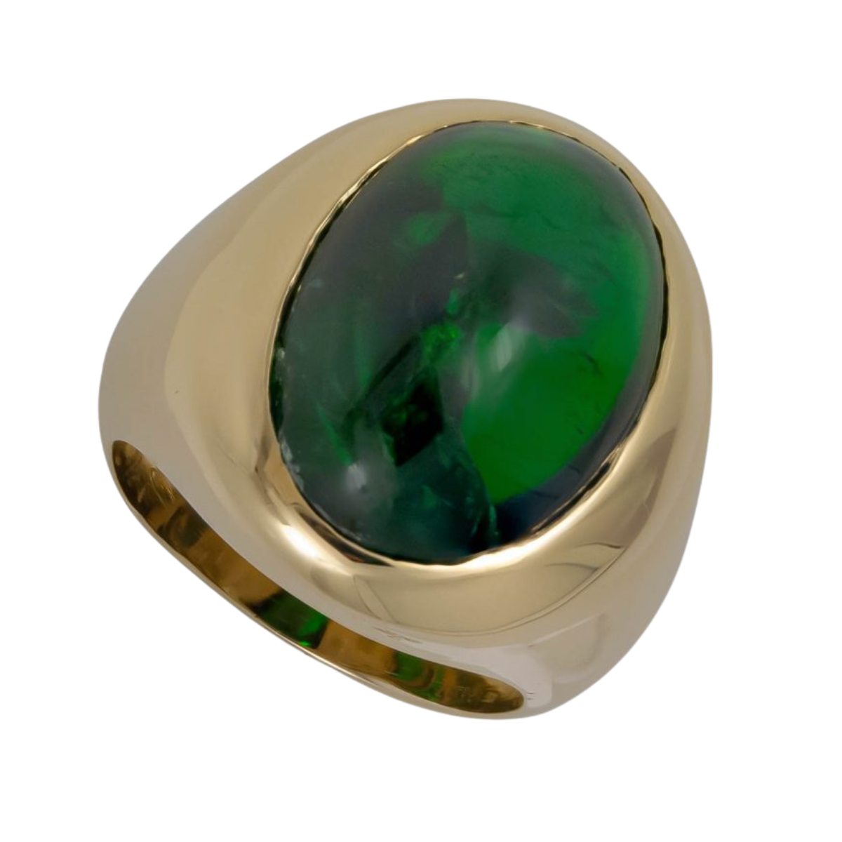 23377 Diopside and Gold Ring