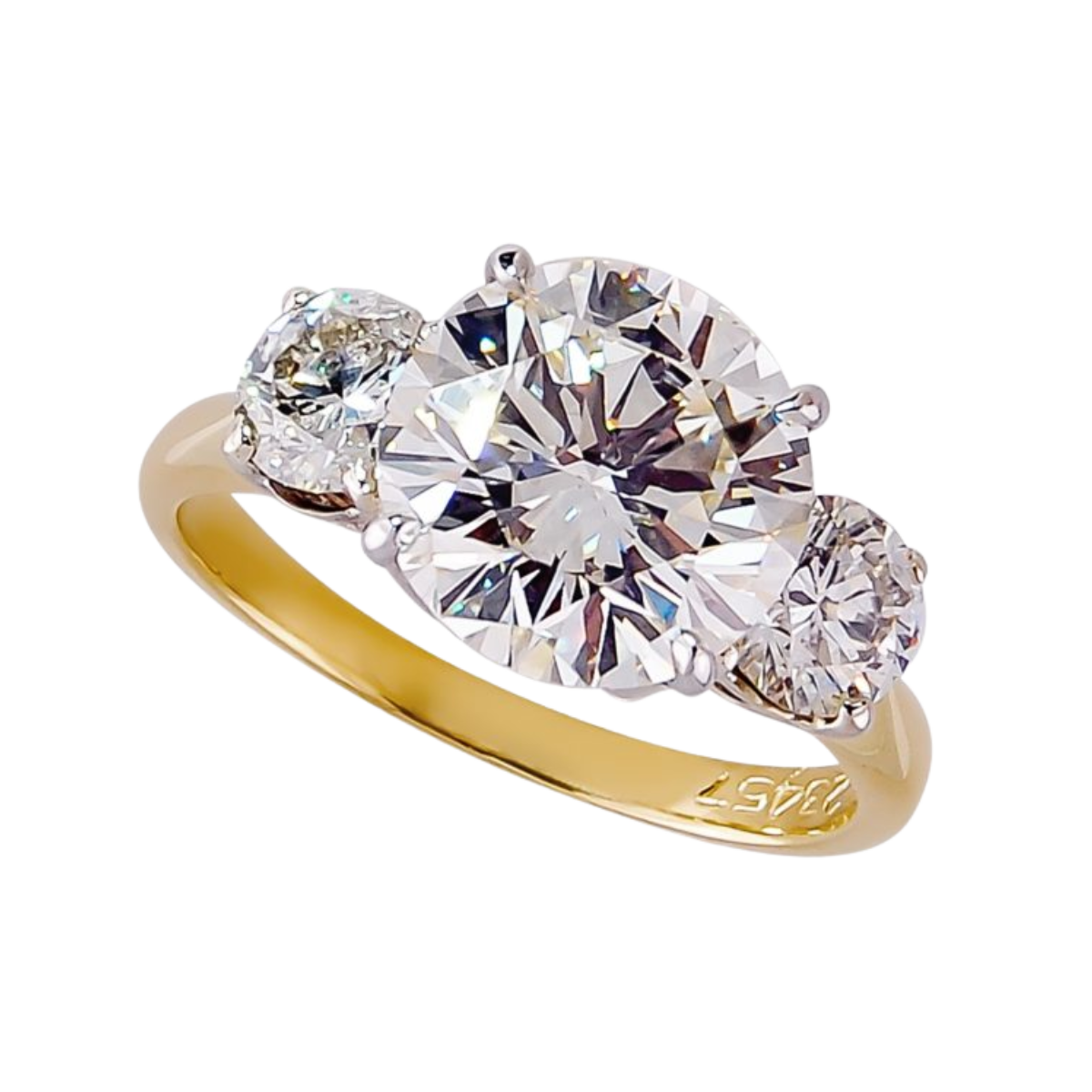 23457 Three Stone Diamond Ring