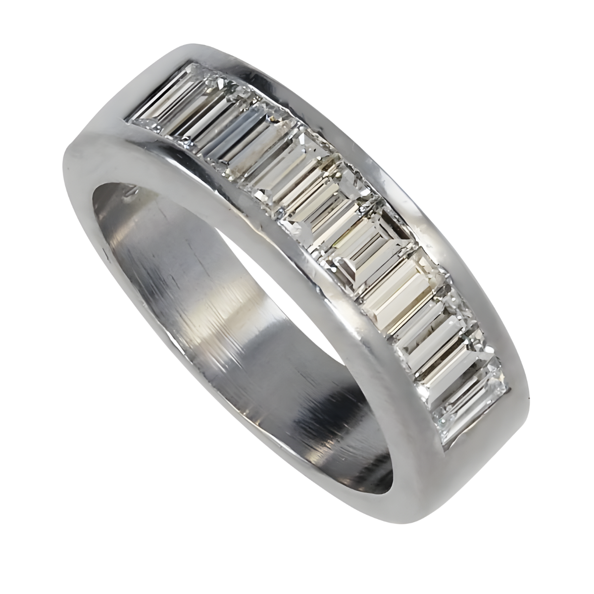 32858 Diamond Baguette Band