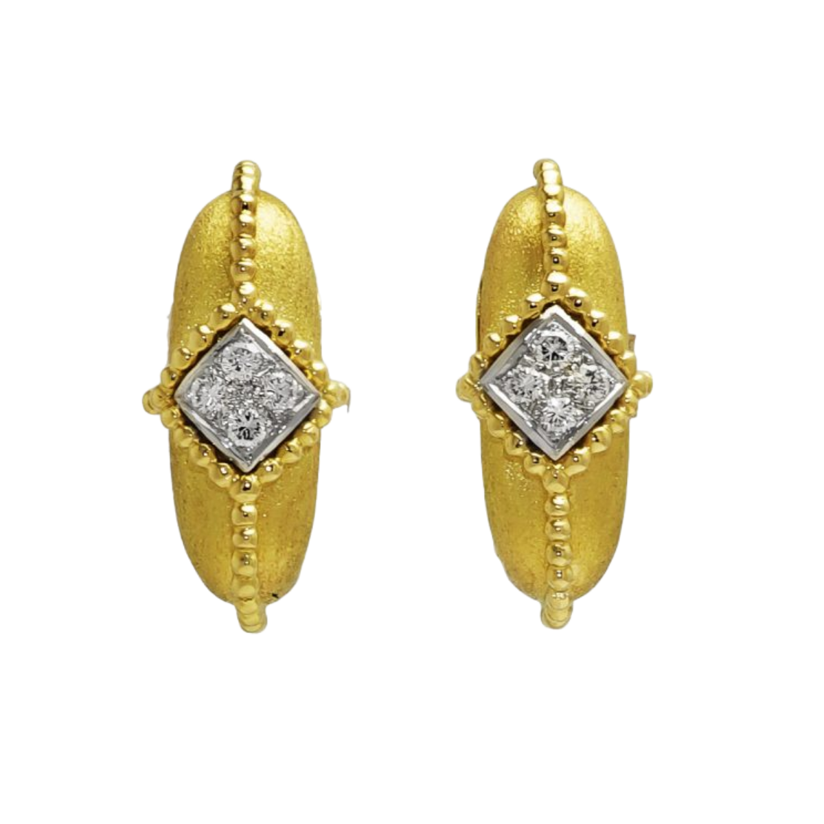40357 Gold and Diamond Earrings