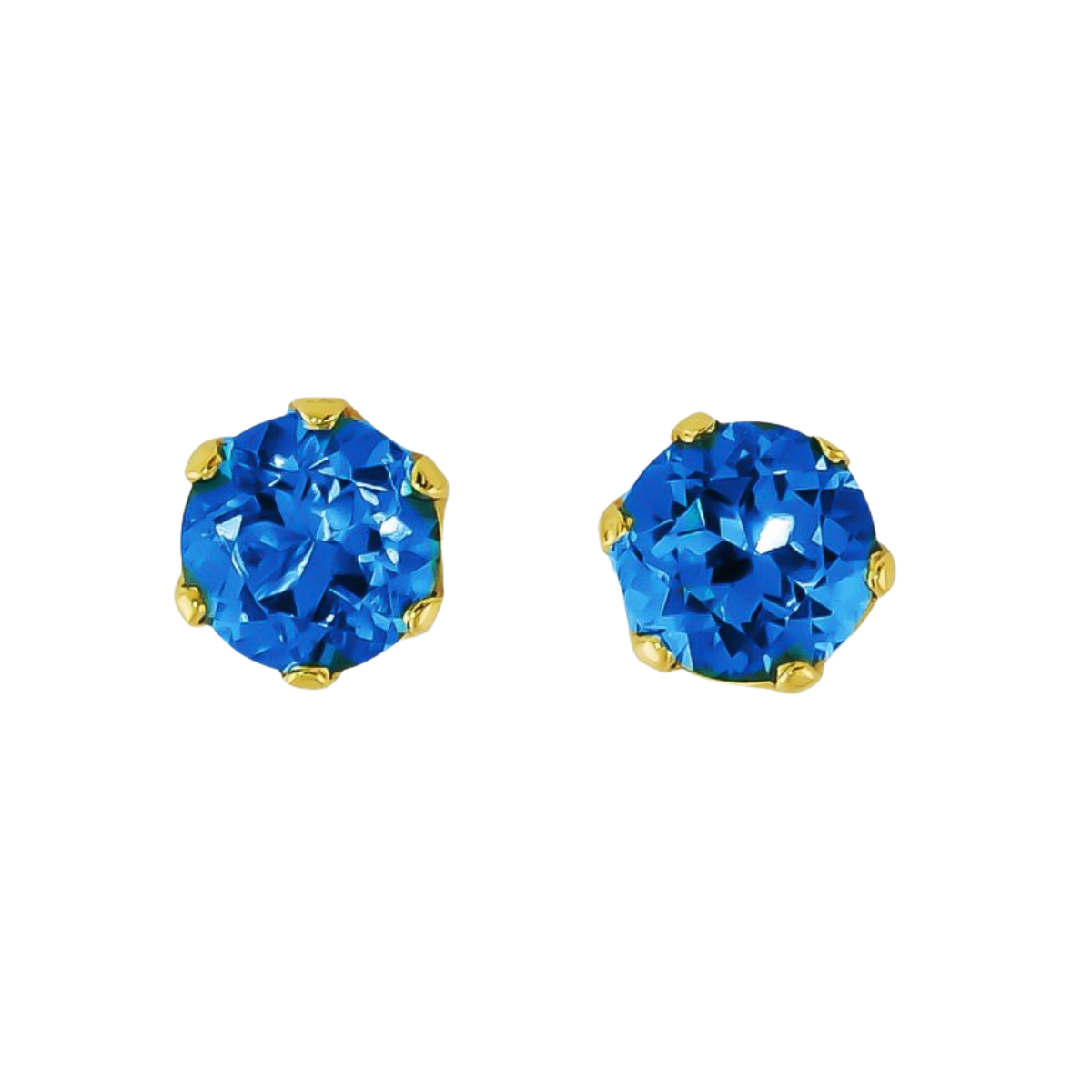 41362 Blue Topaz Stud Earrings